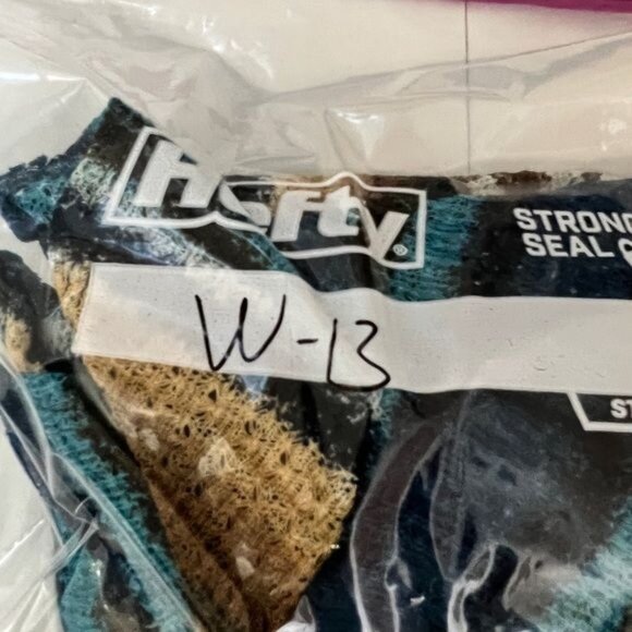 BonWorth Women's Striped Open Front Knit Sweater Cardigan Blue Tan Size XLP - Picture 8 of 10